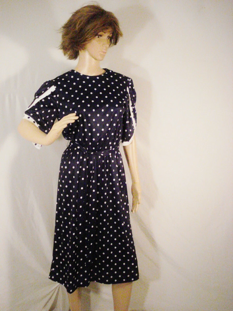Blue and white vintage cheap dress