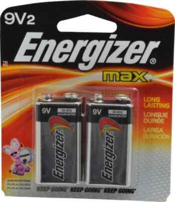 Energizer Max 9V Blockbatterien – 2 Stück Alkaline, Lange Haltbarkeit