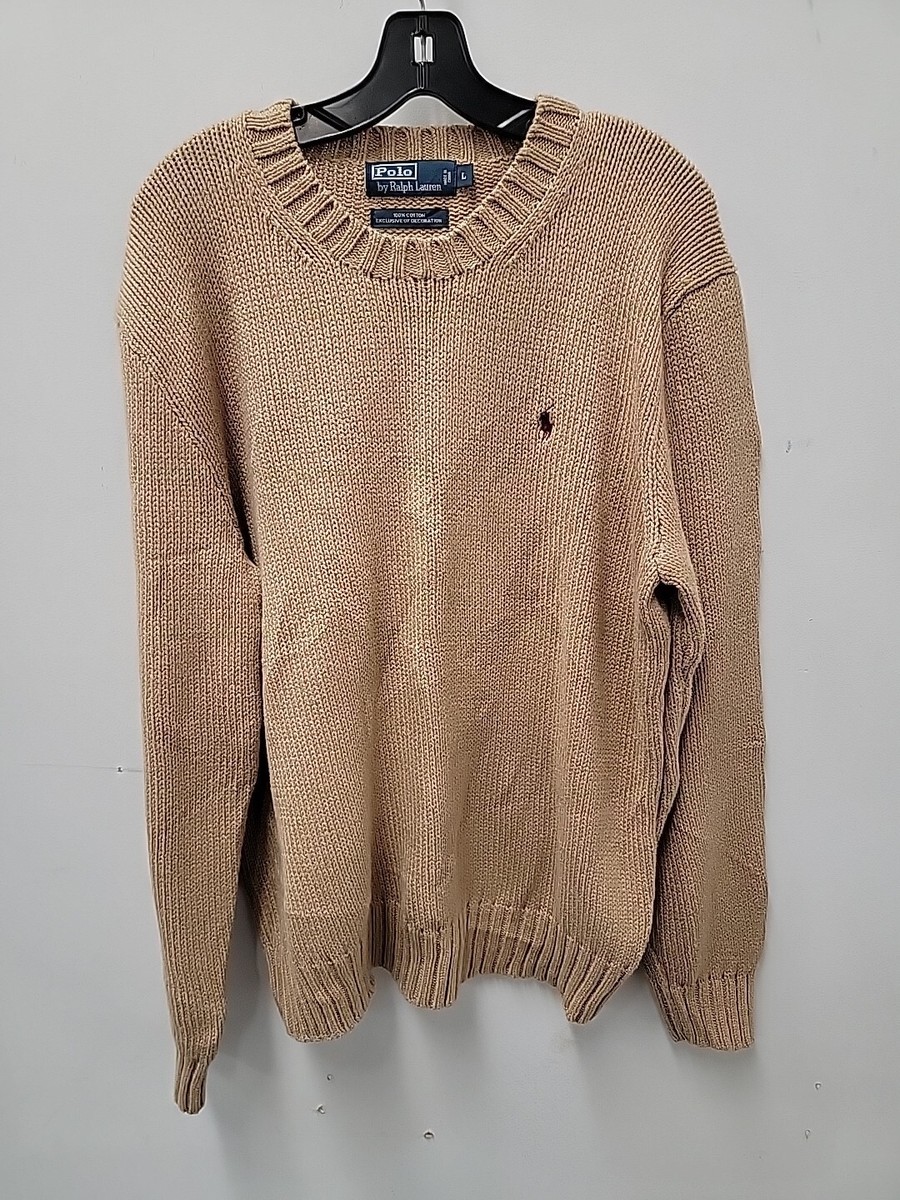 Polo Ralph Lauren Knit Sweater Cotton Brown Men's Size XL | eBay
