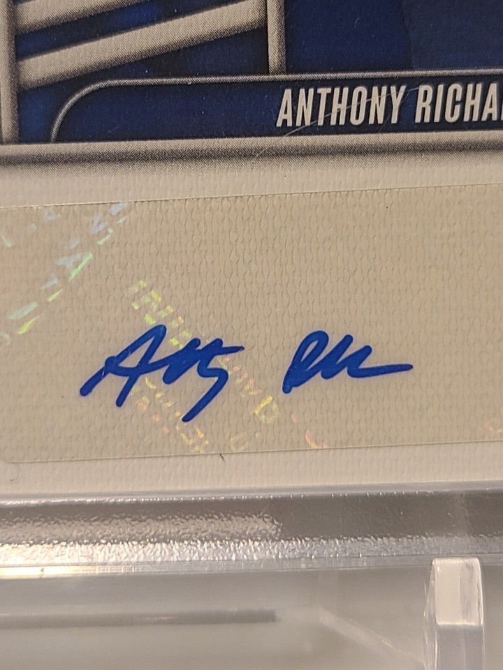 2023 Absolute Anthony Richardson Rookie Premiere Materials Auto Quad