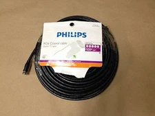 Philips RG6 Coaxial Cable Video Audio Component TV 100FT / 30M - Free Shipping!