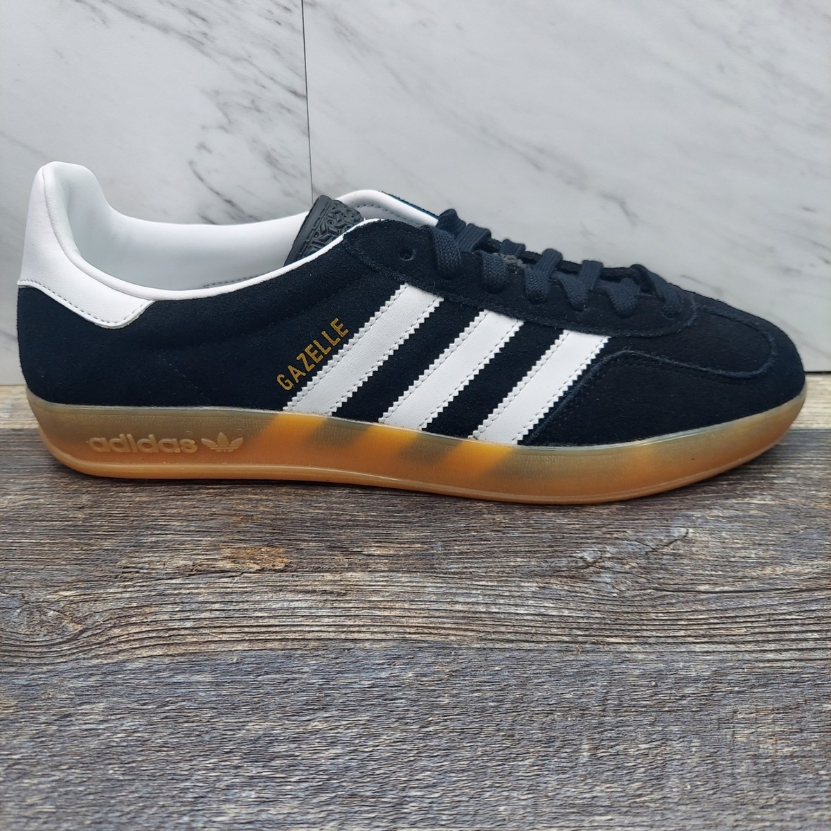 Size 10.5-‎ adidas Gazelle Indoor - Core Black / White / Gum - Mens JI2060 Shoes adidas Originals Gazelle - Men main image 2