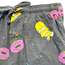 Pigiama uomo THE SIMPSONS piccolo Homer ciambella spruzzi pantaloni lounge bottoni mosca