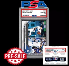 PSA 10 Shohei Ohtani 3 HR 10 Stike Out Game 2025 Topps NOW Card #884 - Presale