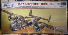 Atlantis B-25 Mitchell Bomber No.H216 1/64 Scale Sealed - NIB