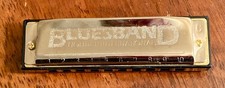 Used Blues Band Harmonica Harp Key of C; Made by Hohner