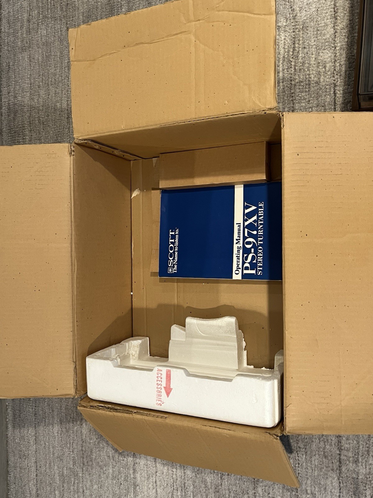 Super Rare Flagship Vintage 1978 H.H. Scott PS-97H Direct Drive Turntable