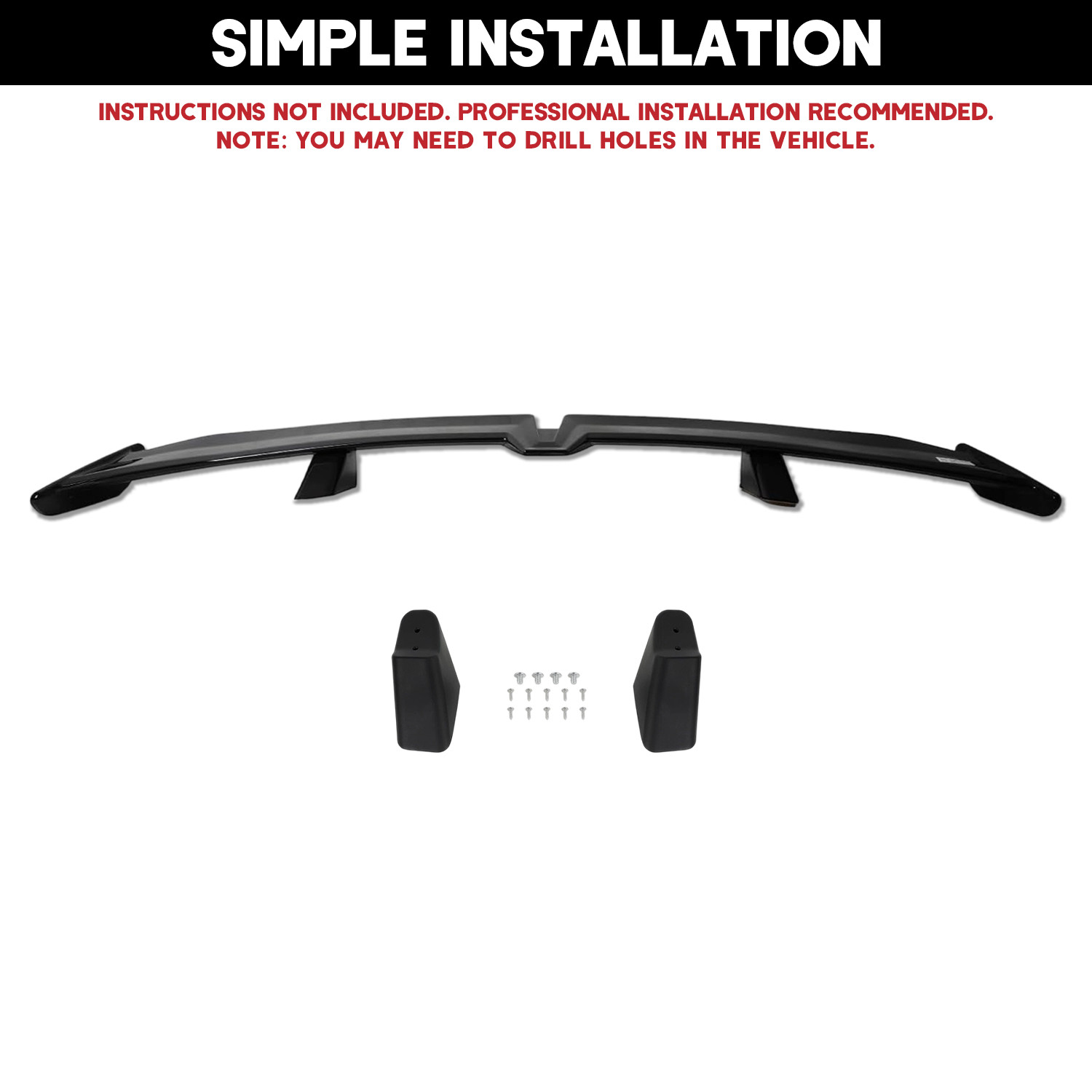 55" Rear Car Trunk Spoiler PRO Racing Rear Wing Gloss For Bentley Continental GT