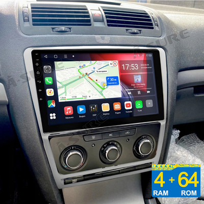 4G+64G CarPlay Android 15 Autoradio Navi RDS GPS Für Skoda Octavia II	 2004-2013