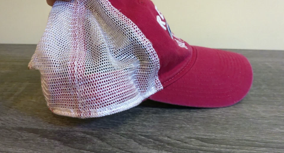 Real Salt Lake MLS Adidas Trucker Hat Red White Mesh Snapback One Size - Image 4 of 4