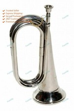 Bugle Nickle Finish Old School Orchestra Band Bugle Bigul Classy Gift Items