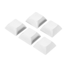 1U Blank Keycaps, 5 Pack MX Keyboard Replacement Universal PBT Mechanical, White