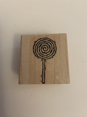 New Stampin Up! Lollipop Wood Mounted Rubber Stamp RS67