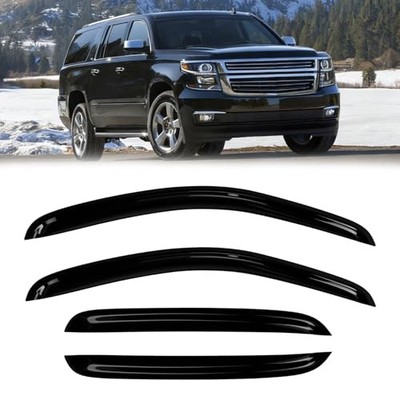Window Rain Guards Compatible 2007-2014 Chevy Tahoe Yukon 07-14 GMC Yahoe Yukon