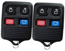 2 Replacement Keyless Entry Remote Control Key Fob Clicker Transmitter - Black