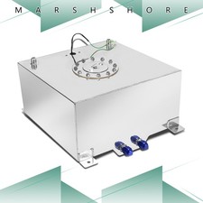 10 Gallon Polished Aluminum Racingdrift Fuel Cell Tankcaplevel Sender