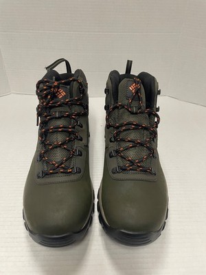 Columbia Men's Newton Ridge Plus II Waterproof Gray/Olive Green Size 12