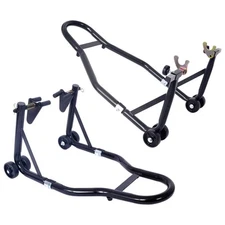 Motorcycle Stand 1000LB Sport Bike Front Rear Wheel Lift Swingarm Paddock Stands
