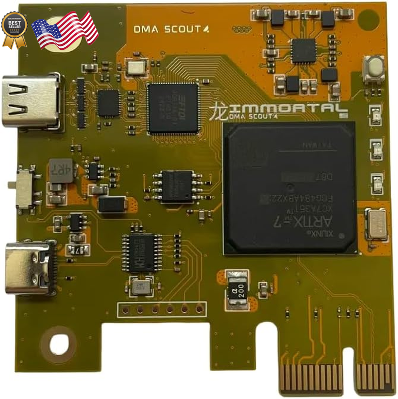 IMMORTAL DMA Card (XC7A35T) – PCILeech Compatible FPGA Board USB-C