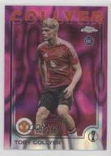2024 Chrome UEFA Club Competitions Pink Lava Refractor Toby Collyer Rookie RC