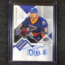 2023-24 Premier NHL TONY TWIST Premier Precipice Legends Auto #TT
