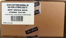2025 PANINI USA STARS & STRIPES BASEBALL MEGA BOX SEALED CASE OF 20 MEGA Q6995