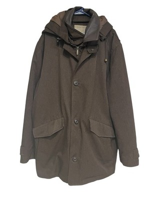 Rainforest Membrane System Winter Jacket Removable Hood and Liner Size L Mens