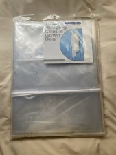 NEW The Container Store Clear Peva Hanging Coat Gown Bag 15 x 20"x62" H