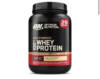 Optimum Nutrition 100% Gold Standard Whey vanilla ice cream flavor EXP: 01/28