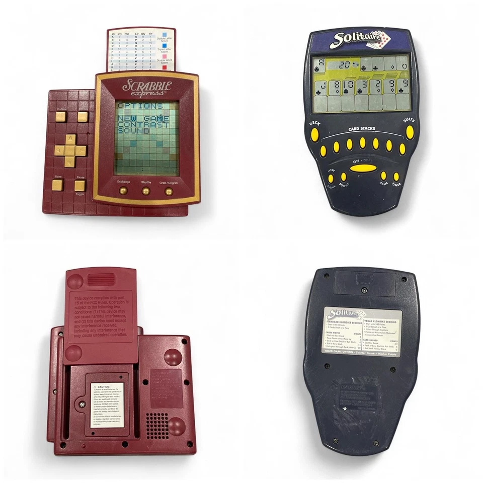 Solitario electrónico de mano y juego vintage Scrabble Express Tiger Electronics Foto 2 de 4