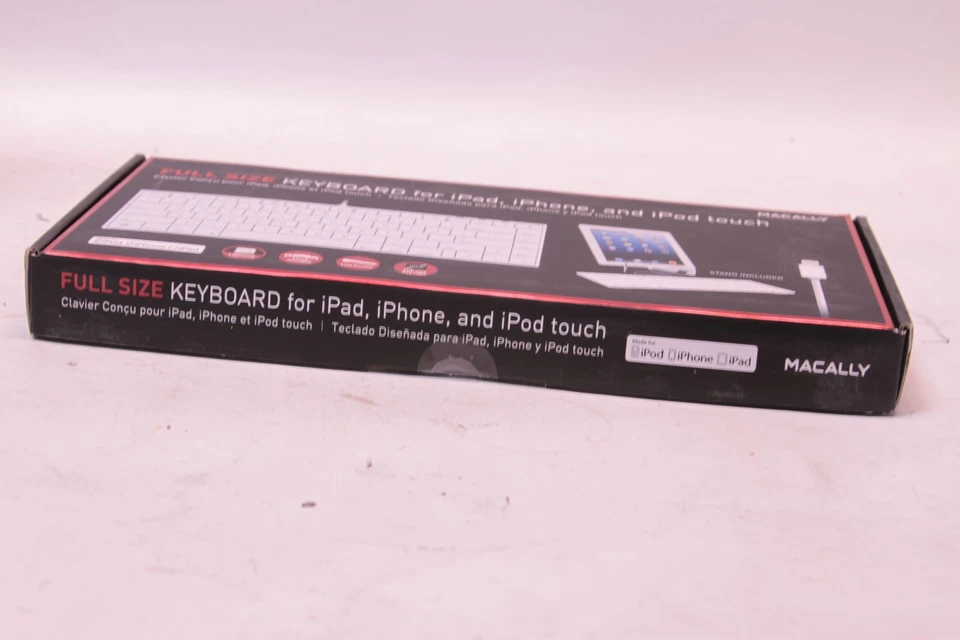 Macally Full Size Keyboard for iPad iPhone iPod Touch IKEYLT Sealed - Image 4 of 4