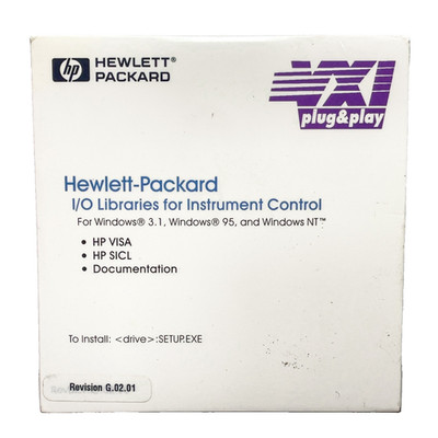 HP VISA SICL I/O Libraries Instrument Control CD E2094-13609 G.02.01 GPIB VXI