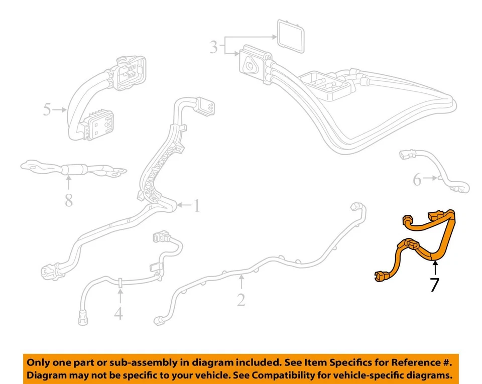 SE ADAPTA A CHEVROLET SPARK EV 2014-2016 CABLE ASM-BAT POS & NEG (3 95474930 - NUEVO OEM Foto 3 de 4