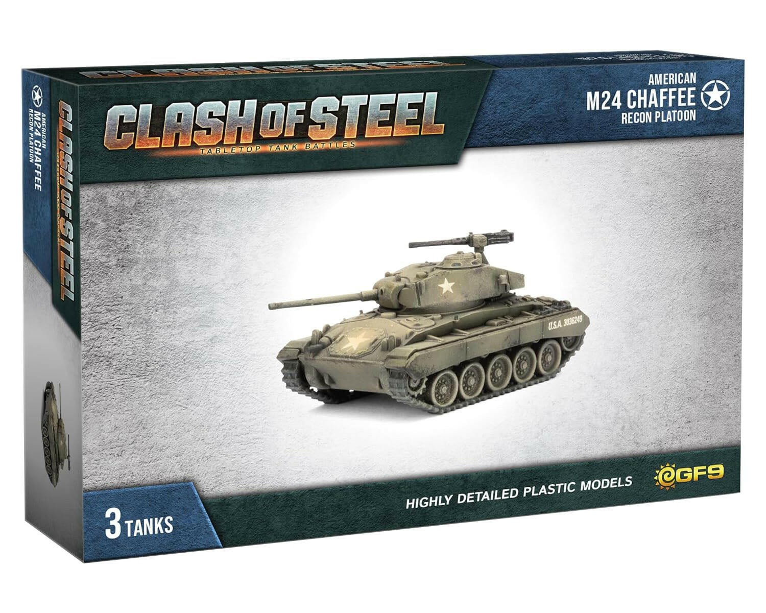 Clash of Steel: Tabletop Tank Battles - American M24 Chaffee Recon Platoon - Image 4
