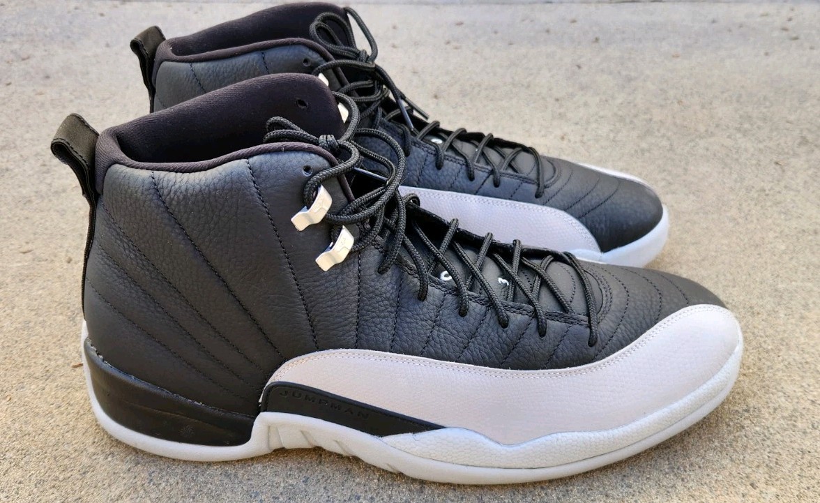 NEW 2024 NIKE AIR JORDAN 12 RETRO BARONS BLACK WOLF GREY MEN  display picture 2