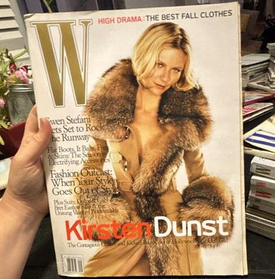 W Magazine September 2000 Vol 29 Issue 9 Kirsten Dunst Cover Armani