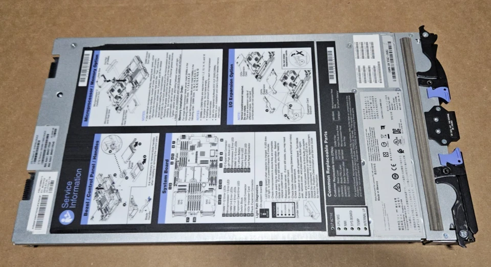 IBM 7875-AC1 BLADE Server HS23 2 X E5-2609  W/ 16 x8gb = 128 gb mem No HDD - Image 2 of 2