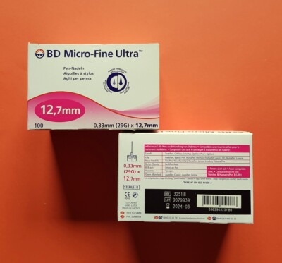 BD Micro-Fine Ultra - 12,7 mm - 4x Pin-Nadeln - 400 Stück