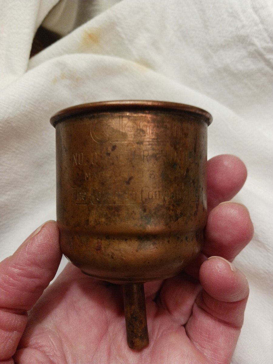 ライト・ランタン Coleman No.0 Copper Funnel Old Coleman Parts > Lanterns > Coleman No. 0 Funnel with Box