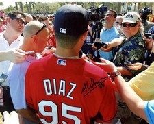 ALEDMYS  DIAZ ST. LOUIS CARDINALS SIGNED AUTOGRAPHED 8X10 PHOTO W/COA 