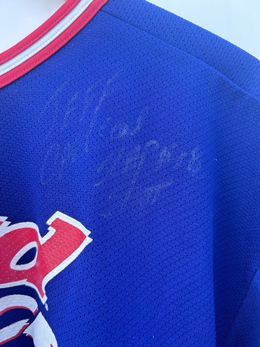 Autographed Slap Shot Hanson Brothers Rare BUD ICE Jersey Signed by all 3 - Picture 5 of 21