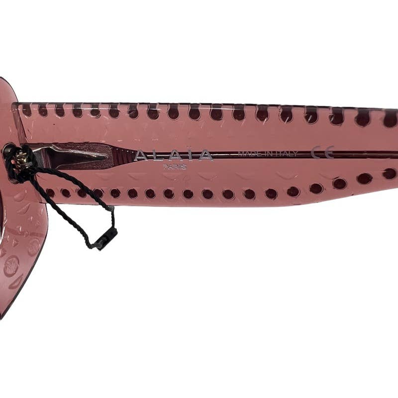 ALAÏA Italy Sunglasses Soft Round Studded Oval Neutral Pink Tinted Women\'s $895 ALAÏA Italy Sunglasses Soft Round Studded Oval Neutral Pink  main image 3