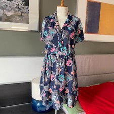 Banana Republic Belted Floral Dress Size ZERO