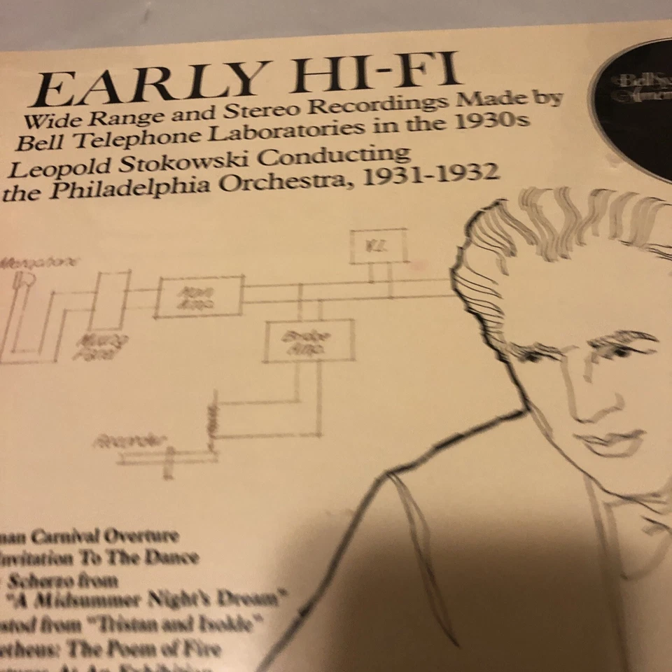 EARLY HI-FI - 1930s Bell Telephone Recs LEOPOLD STOKOWSKI - BELL LAB ST LP 1979 - Image 2 of 4
