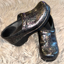 Dansko XP 2.0 Professional Clogs Floral Multicolor Meta lic Size 40 US 9.5-10