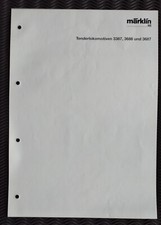#MEX 136 Märklin Explosionszeichnung/Ersatzteilliste original 3387, 3686, 3687!
