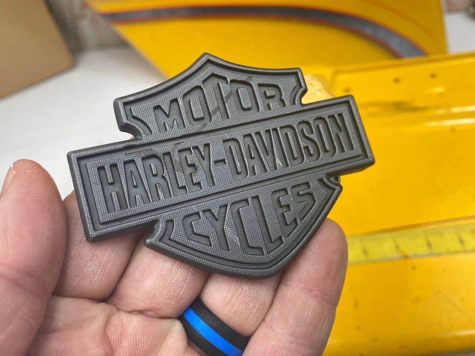 HD OEM Genuine Harley Fuel Tank Emblem Right Side Sportster 49ers Blems - Image 4 of 4