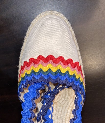 Loeffler Randall Ginny Rainbow Espadrille Wedge Sandals Women's Size 10 B - Picture 10 of 21