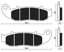 Coppia pastiglie freno Anteriori C4 per Fantic Motor Motard 50 Casa E4 2018-2019