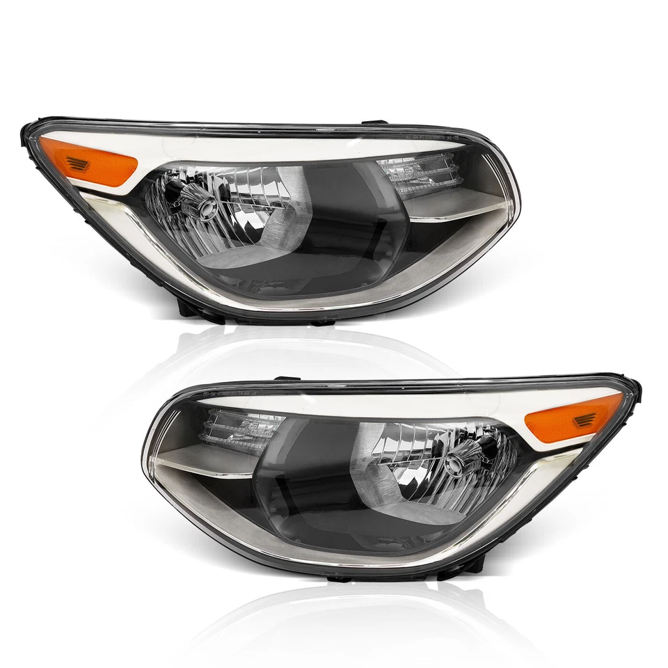 For 2014 2015 2016 2017 2018 2019 Kia Soul Halogen Headlights Headlamps L+R Foto 2 de 4